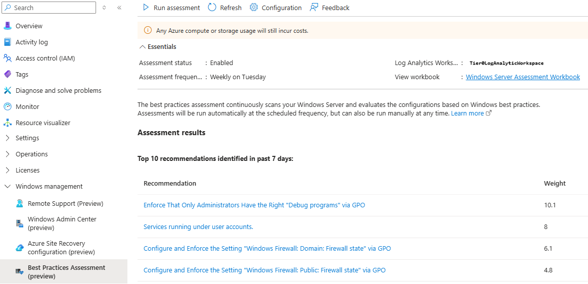 Azure Best Practices Assessment